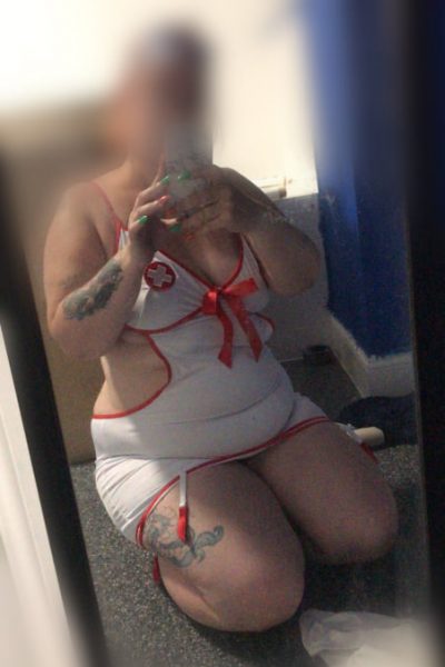 BBW Derby Escort in a nurses outfit