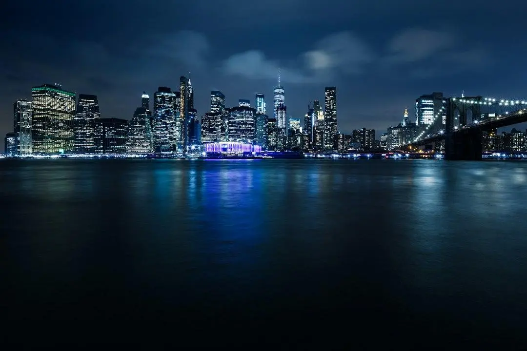 Manhattan at night