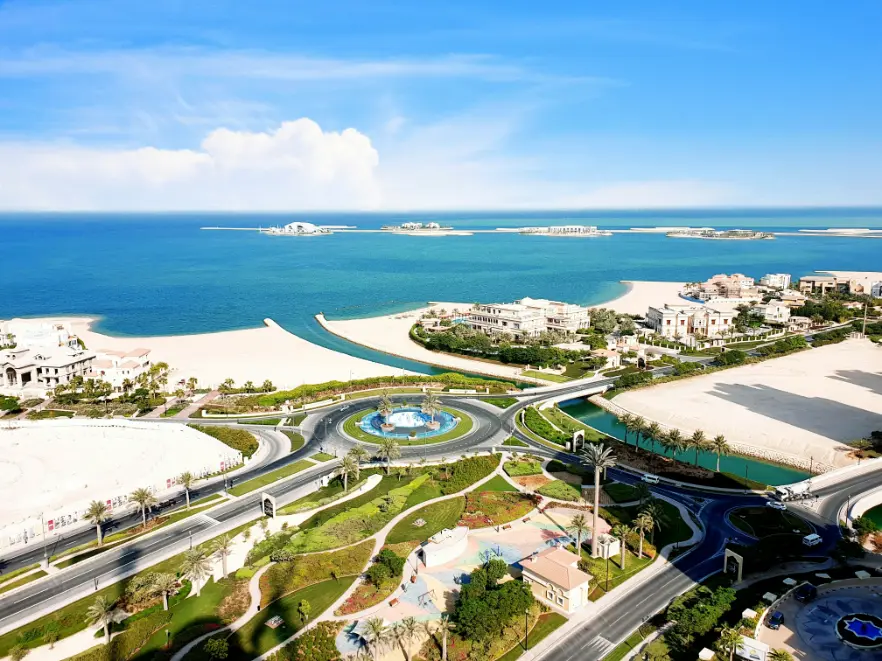 Doha beach and sea