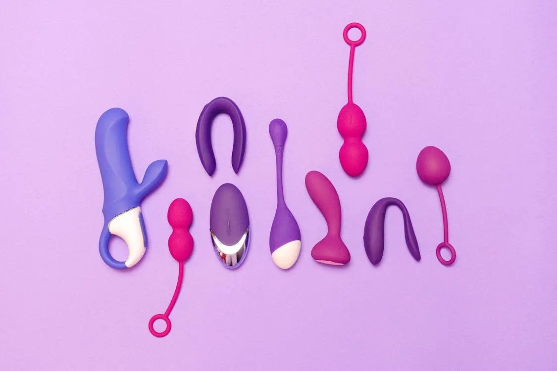 Variety of sex toys