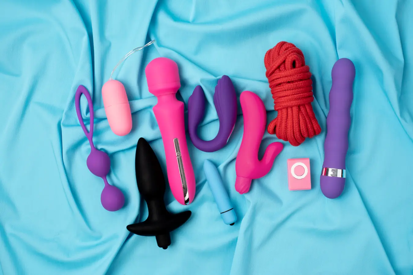 Collection of sex toys