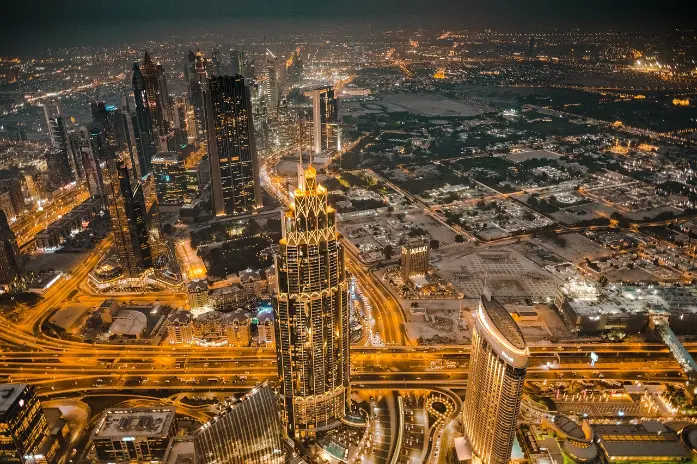 Dubai at night